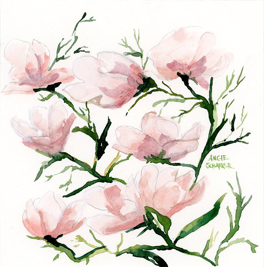 Charleston Magnolia- Original Watercolor