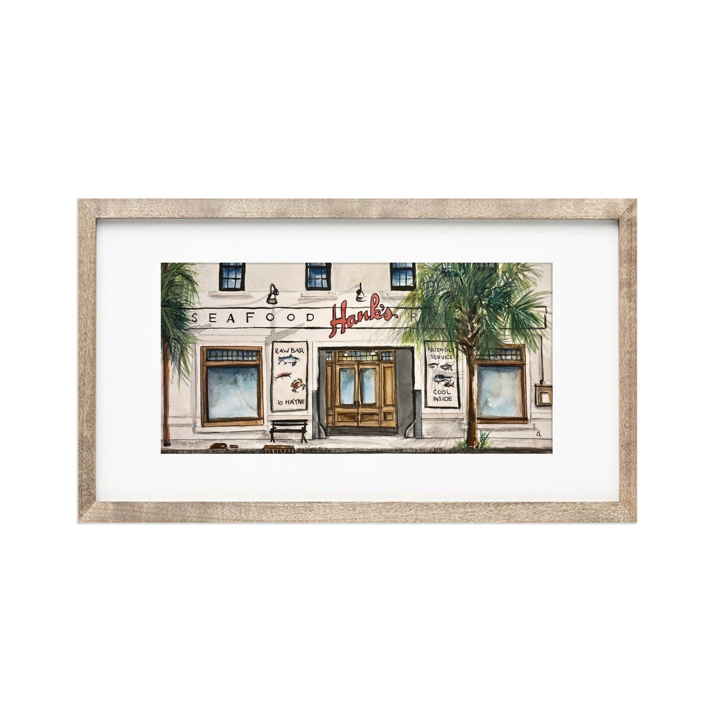 Hank's Seafood Restaurant Giclee Print - Riverlight Art Studio