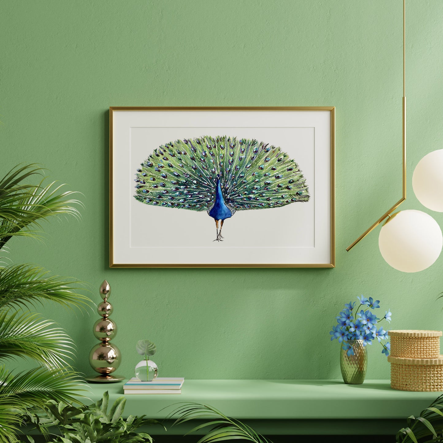 Peacock Original Watercolor
