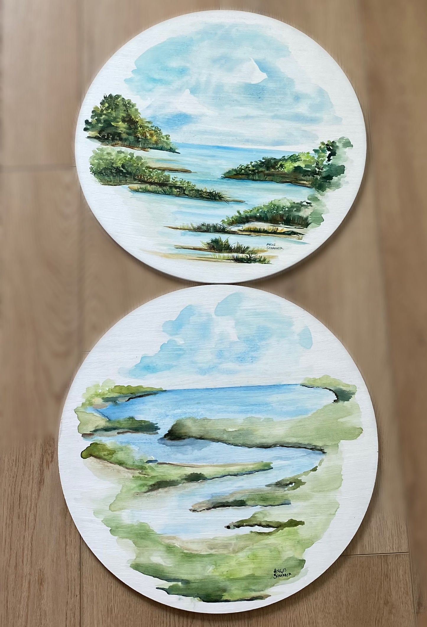 Lowcountry Wood Panel Study- 18" Diameter