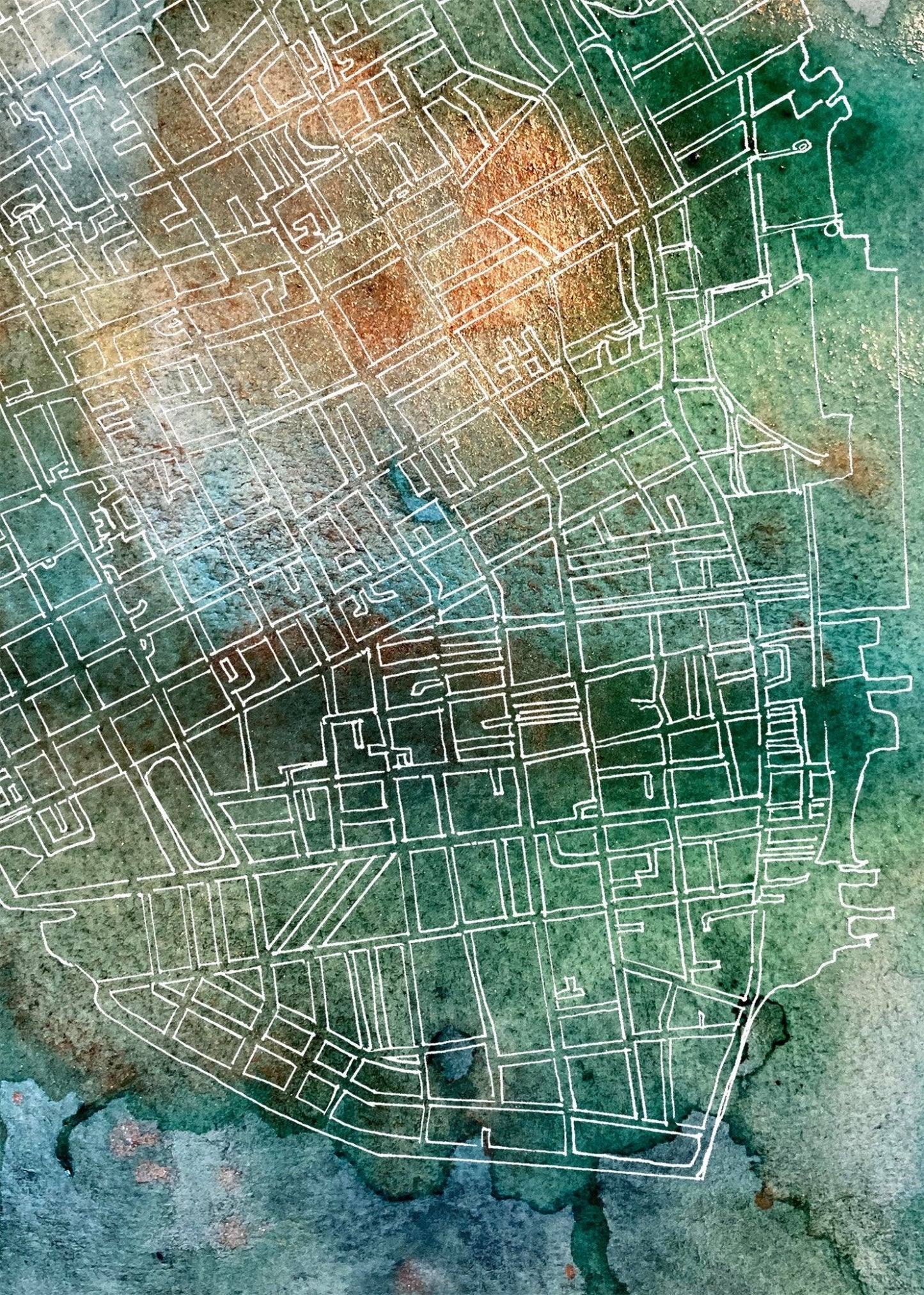 Charleston Peninsula Map - Riverlight Art Studio