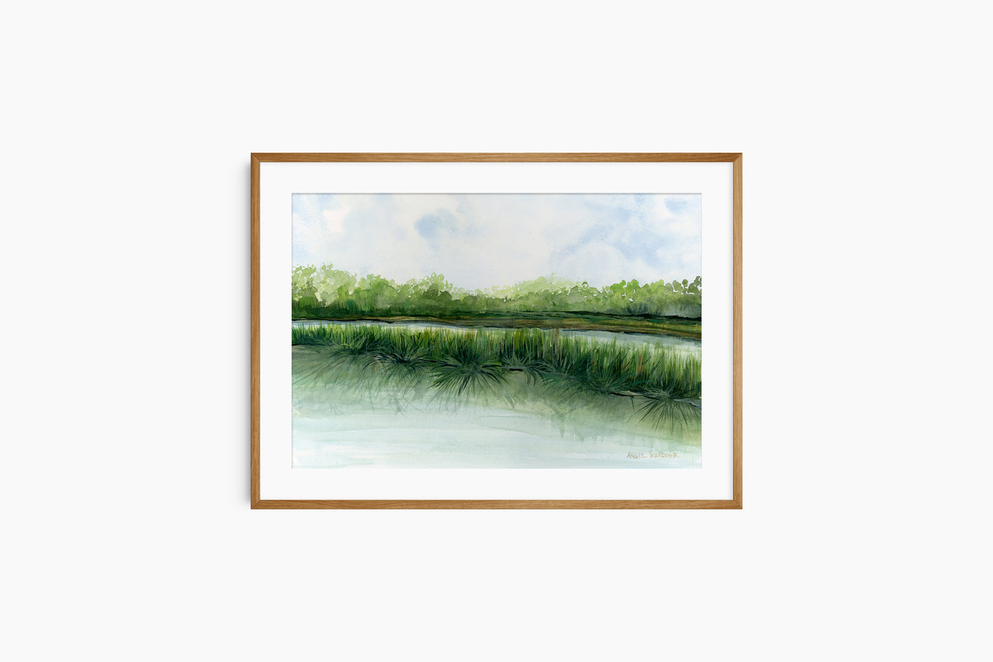 Hobcaw Creek I'on Original Watercolor