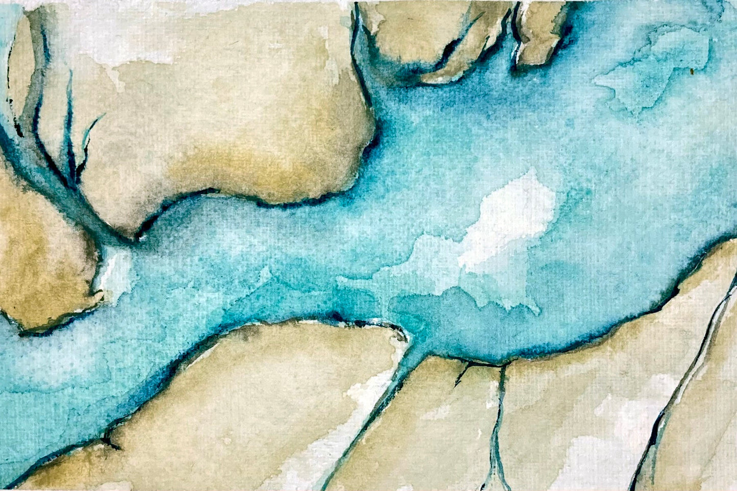 Tributaries Original Watercolor