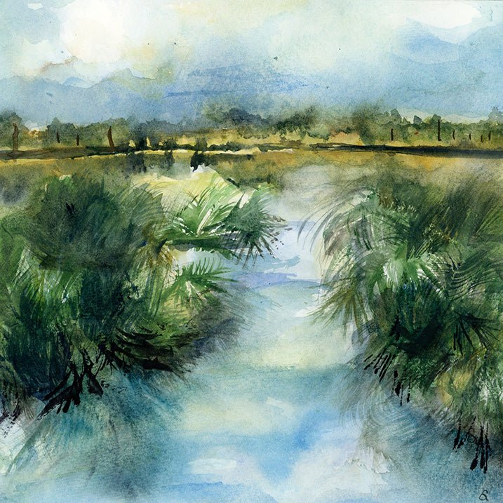 Edisto Original Watercolor - Riverlight Art Studio