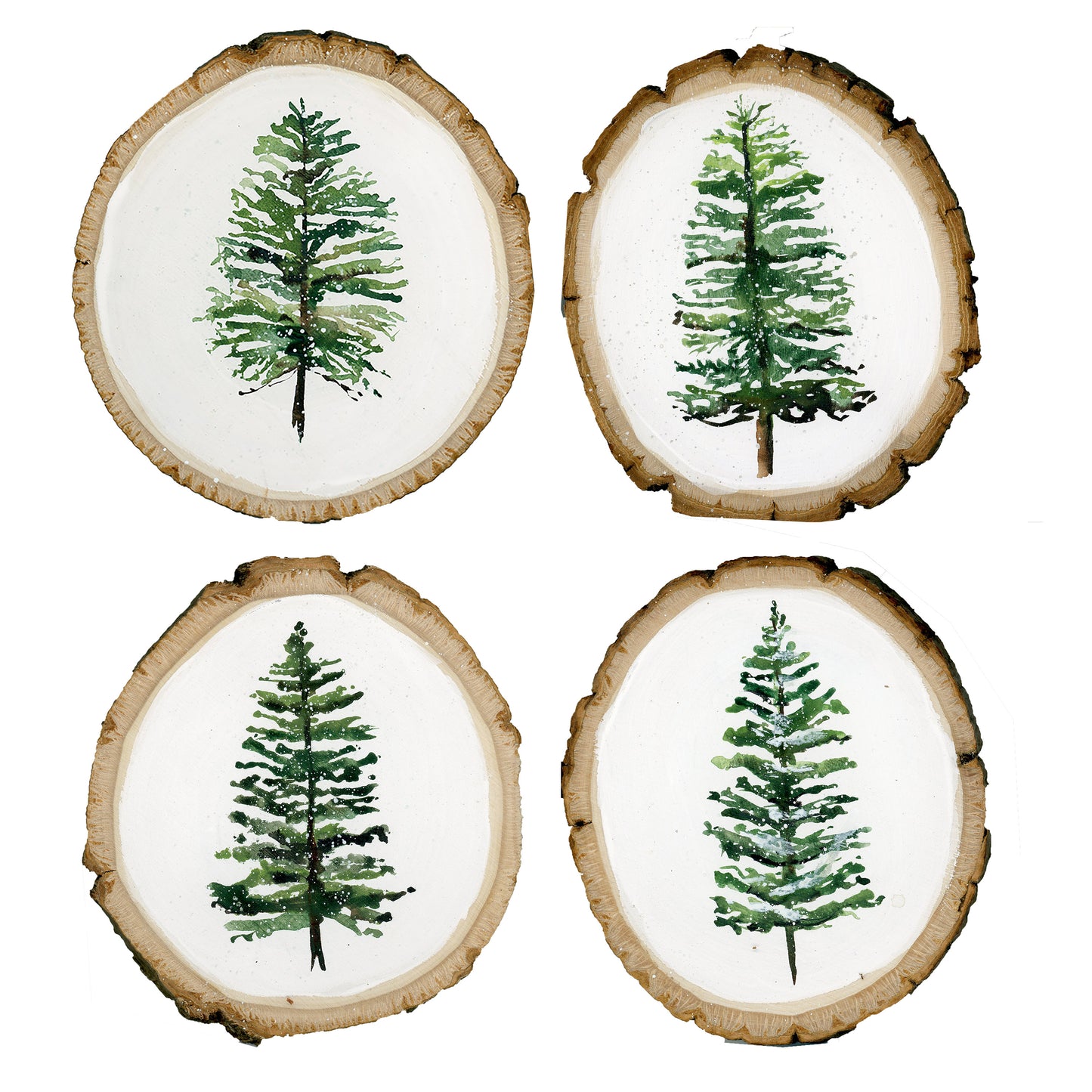 Evergreen Coaster Collection I, Pack of 4