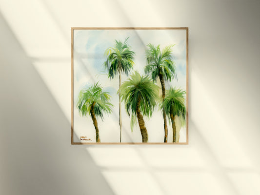Palmetto Cluster - Original Watercolor