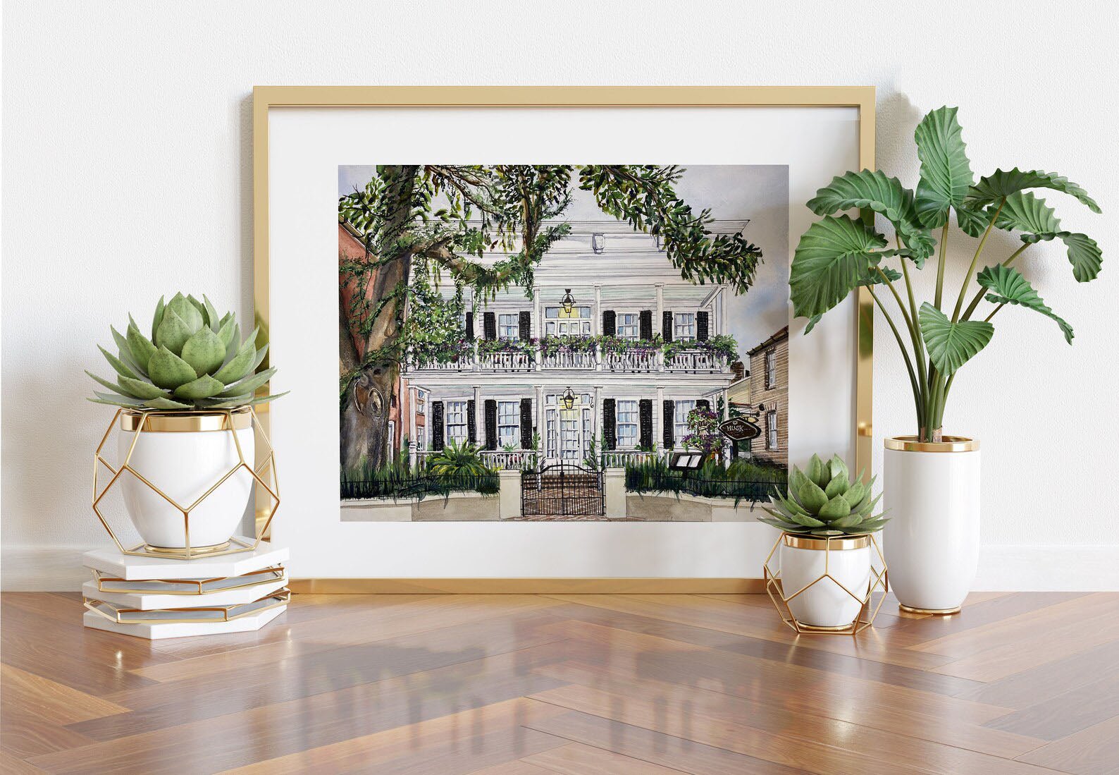 Graham House, Husk Restaurant Giclee Print - Riverlight Art Studio