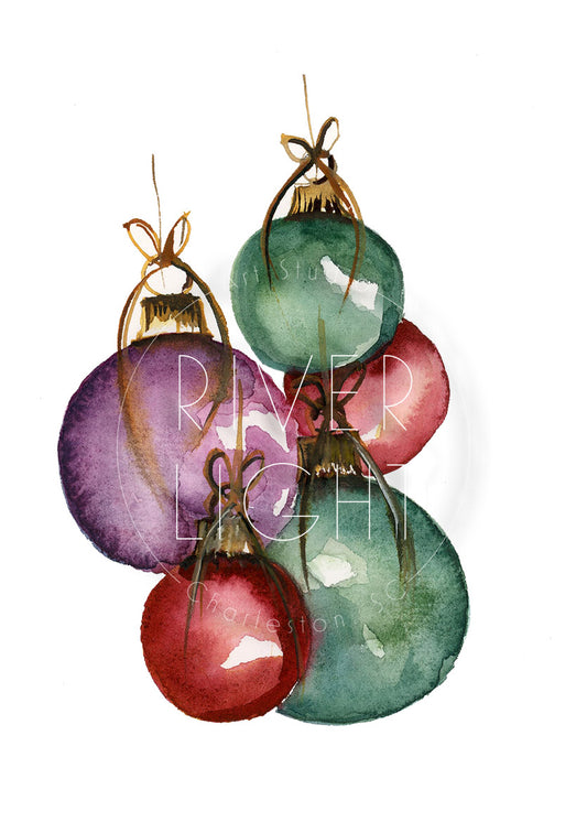 Christmas Ornament Set II Greeting Card