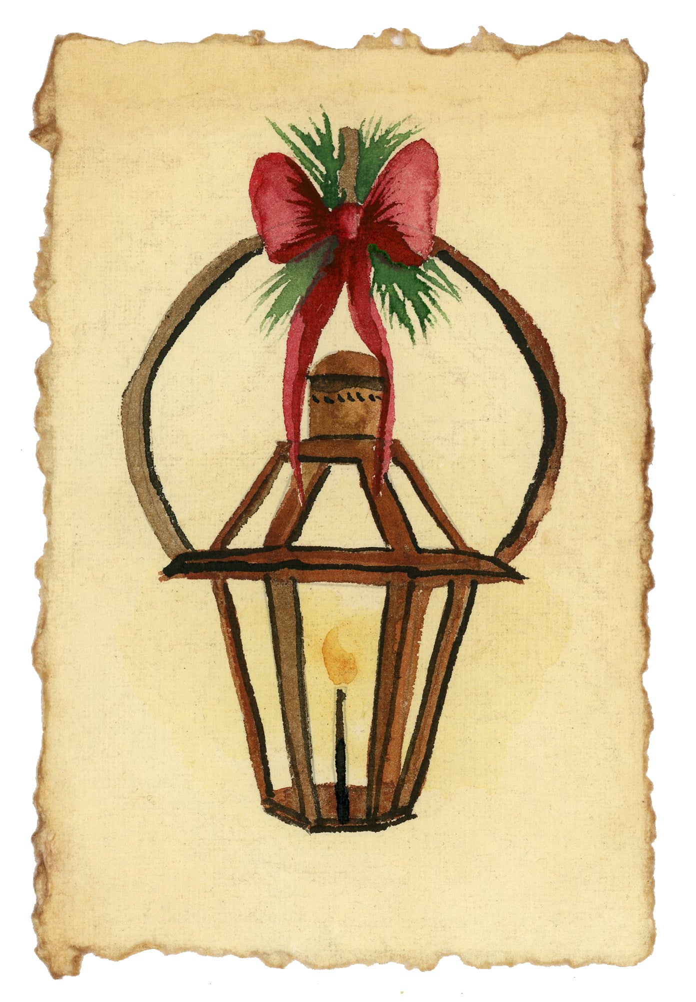 Charleston Lanterns Holiday Greeting Card 5 Pack