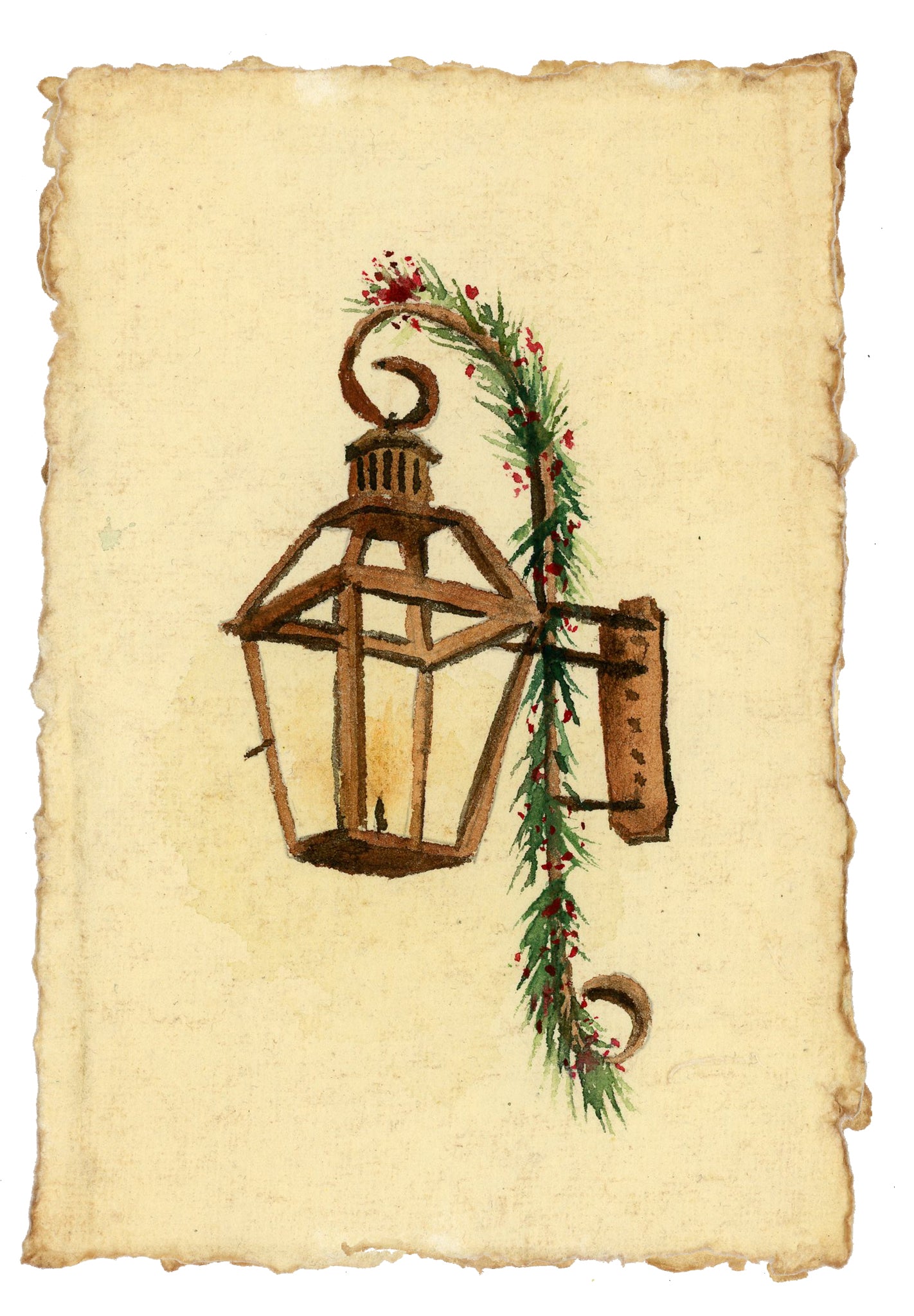 Charleston Lanterns Holiday Greeting Card 5 Pack