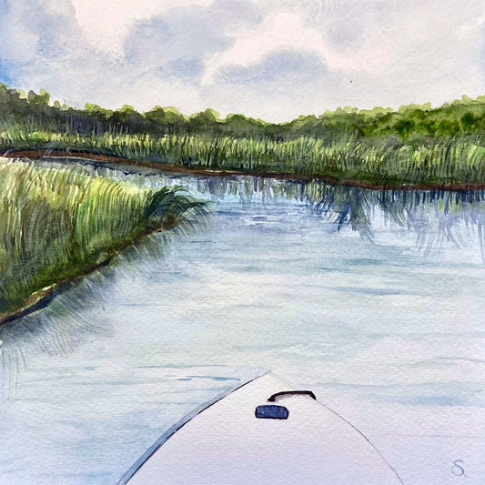 Shem Creek Paddle Original Painting