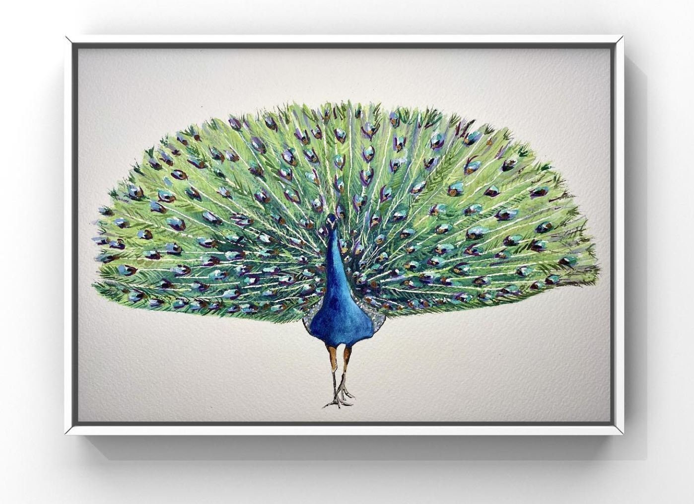 Peacock  Original Watercolor