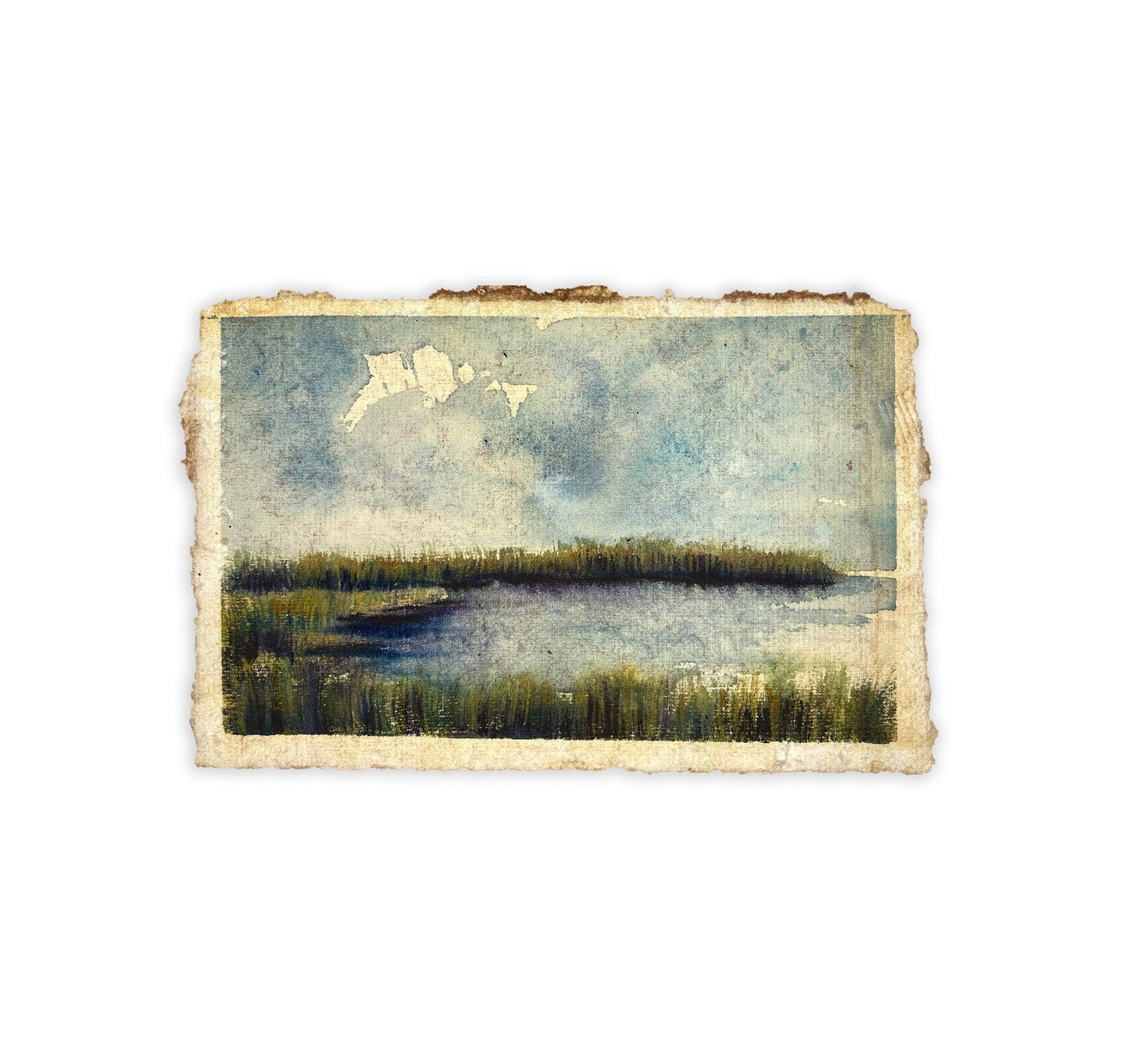 James Island Waterscape Original Watercolor - Riverlight Art Studio